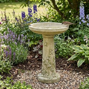 36 Concrete Butterfly Relief Birdbath Molds Set for Garden Decor-6