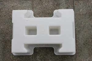 Interlocking concrete block molds