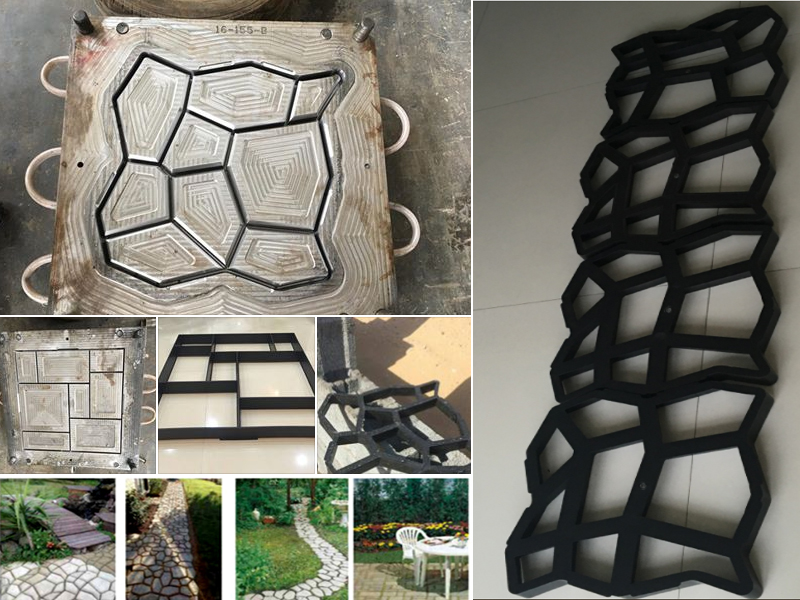 plastic DIY concrete pathway molds