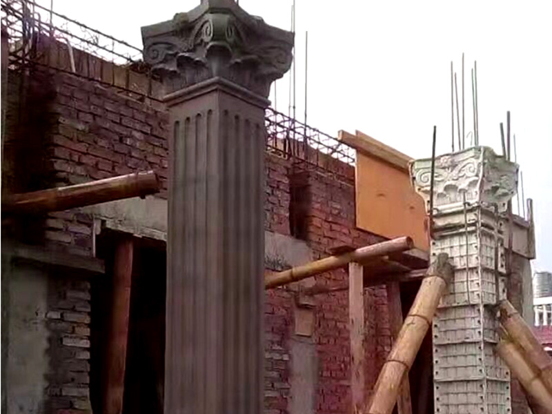 Pouring Cement Column