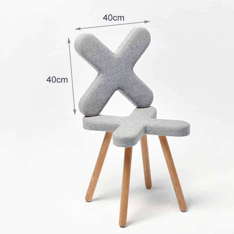 Silicone Concrete Chair Molds Cross Design For Cement Furnitures 7