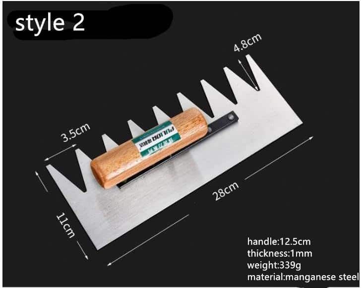 Handle Tooth Trowel For Concrete Construction 3