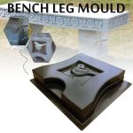 Bench Legs Concrete Furniture Molds With Bird Pattern 4