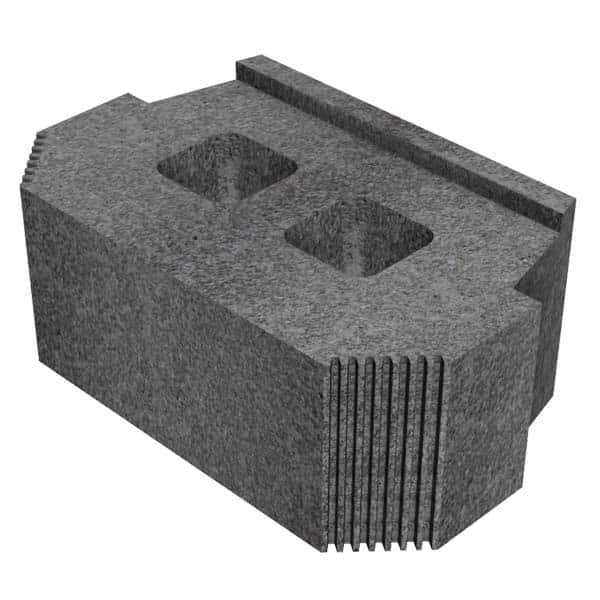concrete retaining wall block 45°side