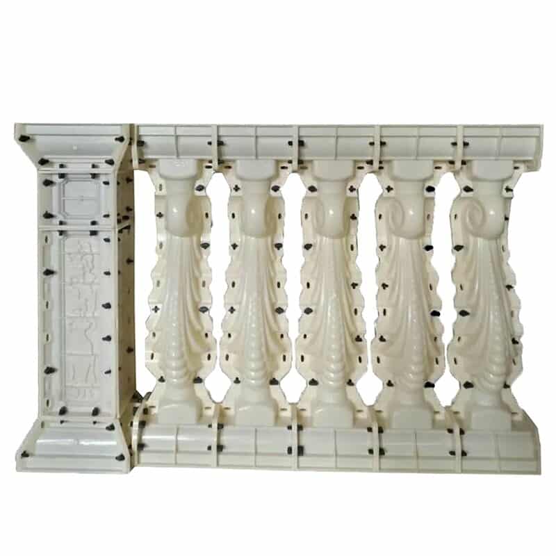 Plastic ABS Concrete Baluster Molds With Railing Hippocampus Design