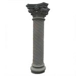 Screw Thread Roman Column Concrete Molds 4