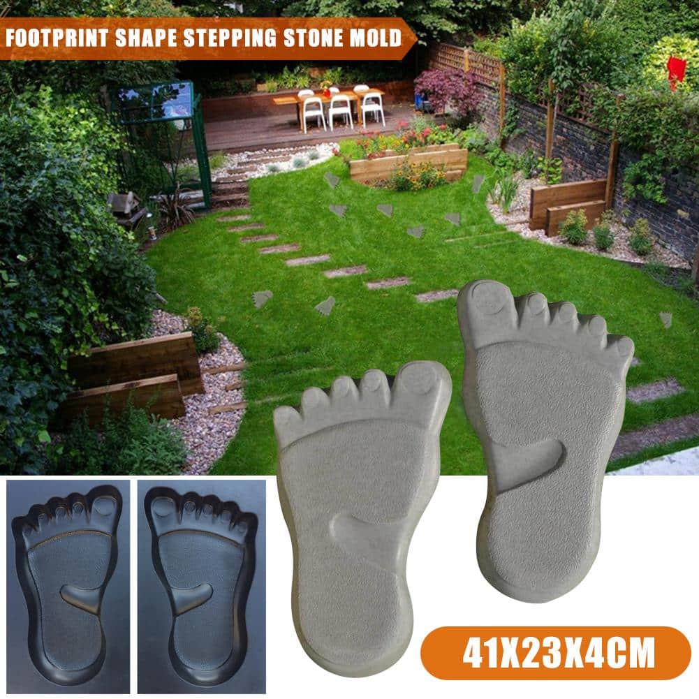 Garden Pathway Footprint Stepping Molds 1