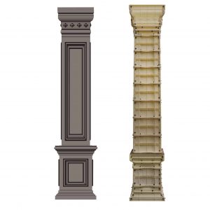 Square Roman Column Concrete Decorative Molds 1