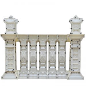 Balcony Concrete Baluster Molds With Side pillar Railing2