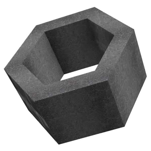 concrete hollow hexagon block 25x20x5CM