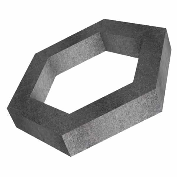 concrete hollow hexagon block 30x10x5CM