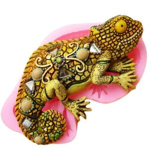 3D Lizard Silicone Concrete Mold-