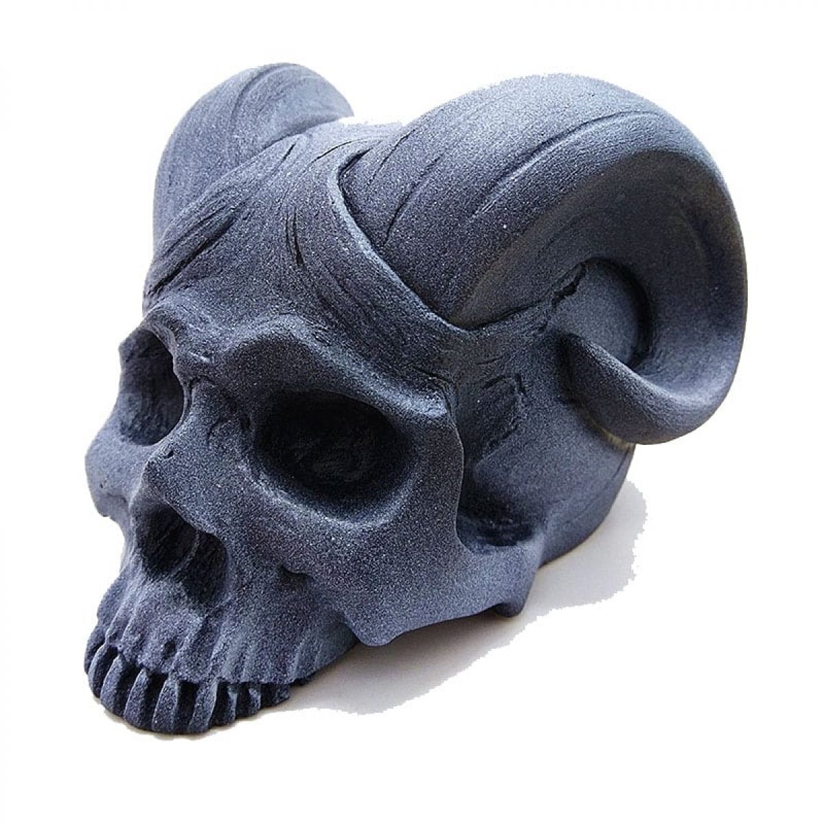 Latex Diamond Plate Skull Mold - Concrete Mold