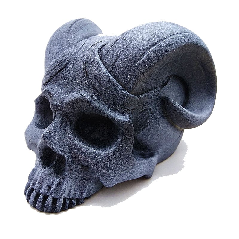 Silicone Concrete Horn Skull Mold DIY