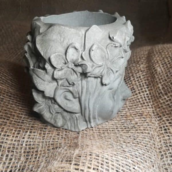 Silicone Concrete Girl Head Planter Molds