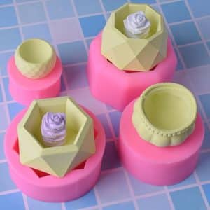 Unique Concrete Potted Silicone Planter Molds 5