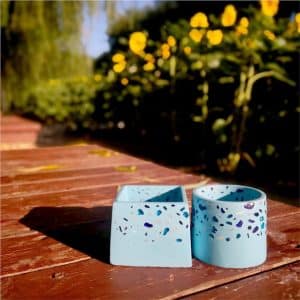 2 In 1 Concrete Silicone Pot Planter Molds 26