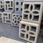 Concrete wall breeze blocks