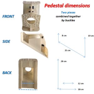 Foot of Concrete Stair Balustrades Molds Kit