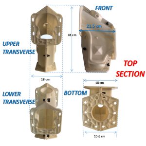 Top of Concrete Stair Balustrades Molds Kit