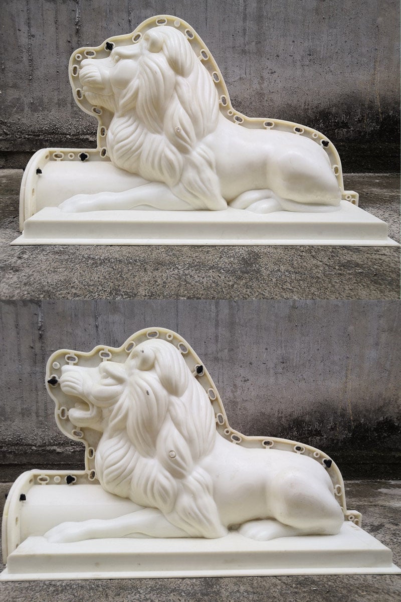 concrete lion statue molds side -1