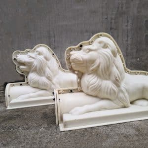 concrete lion statue molds sides