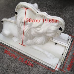 concrete lion statue molds size details