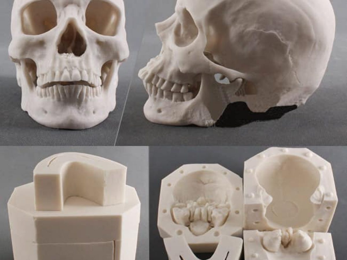 silicone mold human skull, 3,35 €
