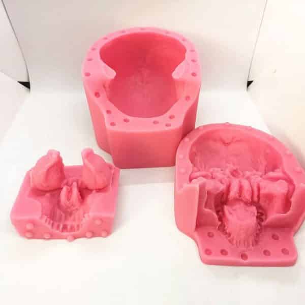 3D Silicone Skull Statue Molds Actual Size - 2