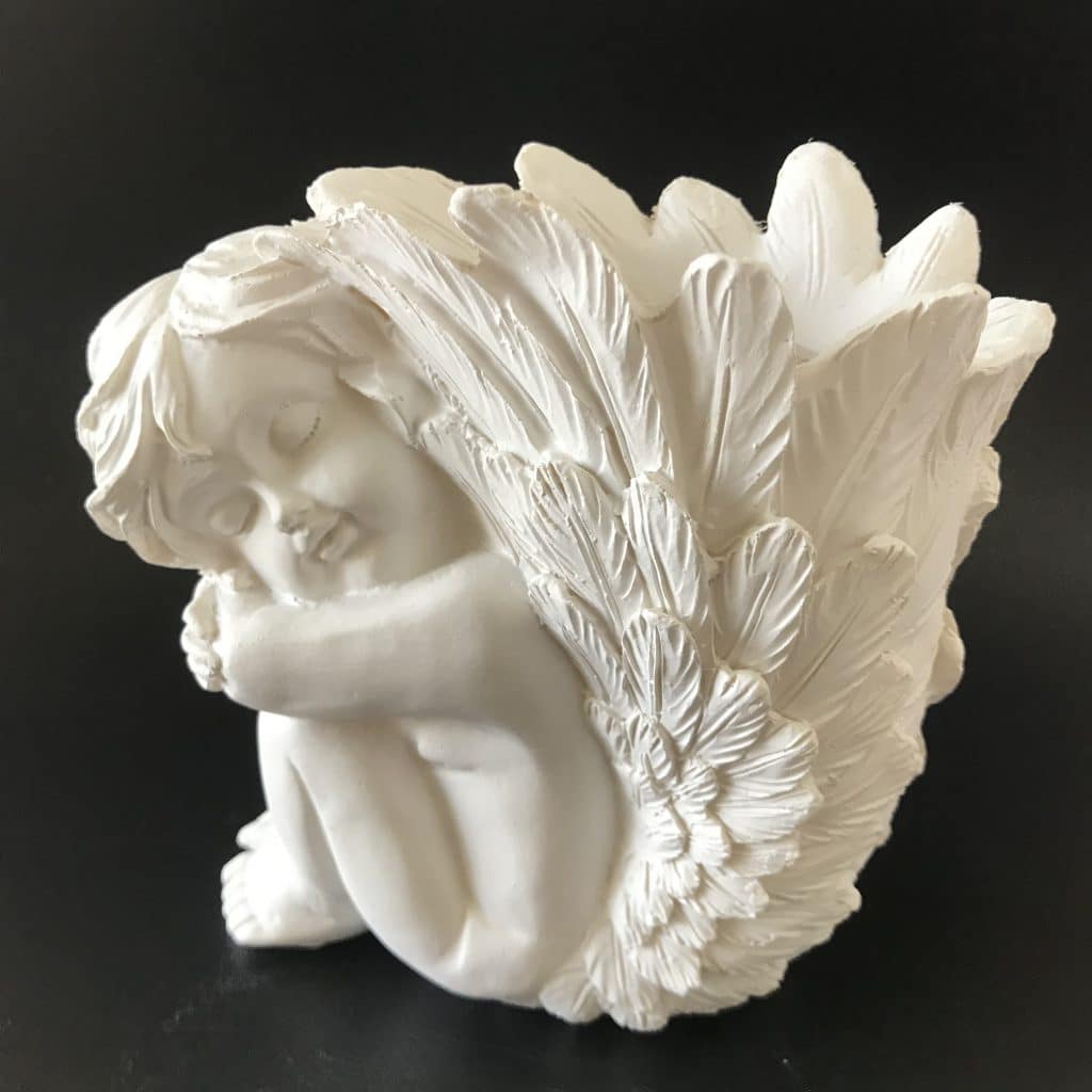 Concrete Angel Statue Vase Planter Silicone Molds For Sale