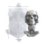 Head Holded Skull Molds Funny Design