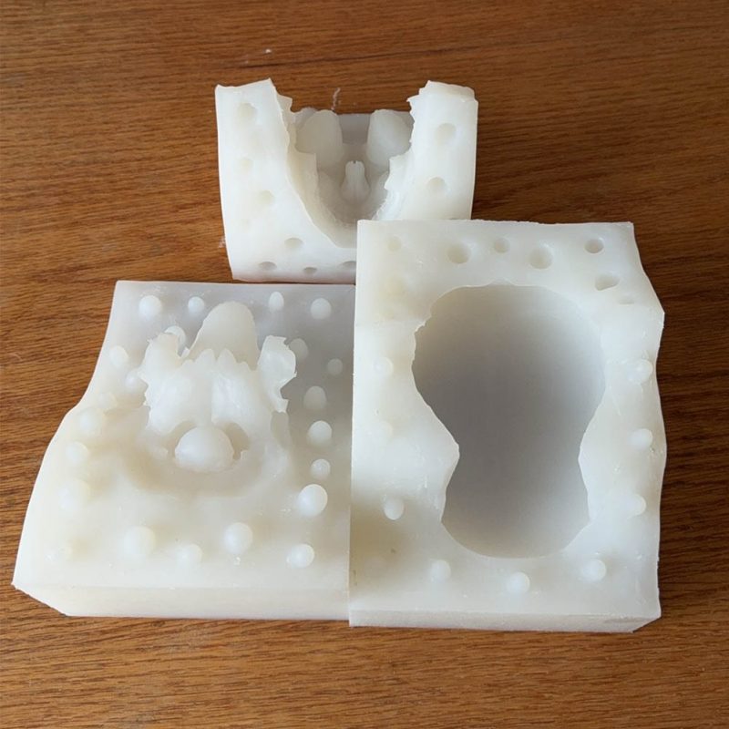 LCMOLDS Large Silicone Skull Molds for concrete Life Size-1
