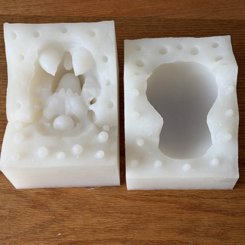 LCMOLDS Large Silicone Skull Molds for concrete Life Size-2