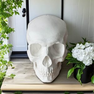 LCMOLDS Large Silicone Skull Molds for concrete Life Size-7