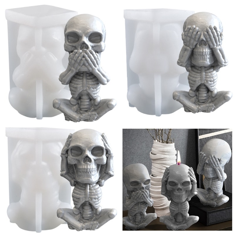 Silicone Skull Molds Funny Design-1
