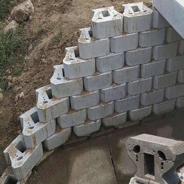 concrete retaining wall block molds green ecosystem - 4
