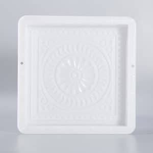 14" Vintage Floral Square DIY Paving Stepping Molds 5