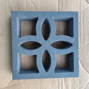 Cross Leaf Breeze Block Wall Concrete Molds-21