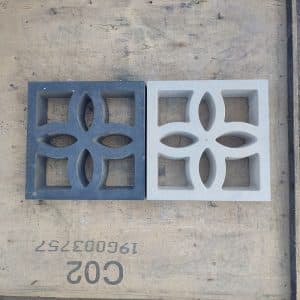 Cross Leaf Breeze Block Wall Concrete Molds 22