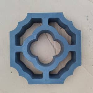 Double Plum Flower Breeze Block Wall Concrete Molds