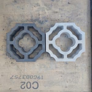 Double Plum Flower Breeze Block Wall Concrete Molds-22