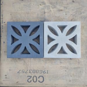 Windmill Shape Breeze Block Wall Concrete Molds-22