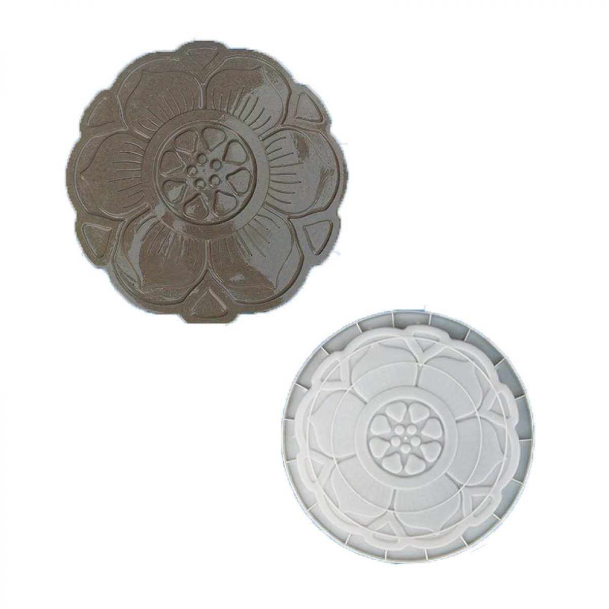 LCMOLDS Lotus Concrete Stepping Stone Molds