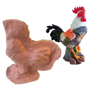 Garden Cock Sculpture Molds