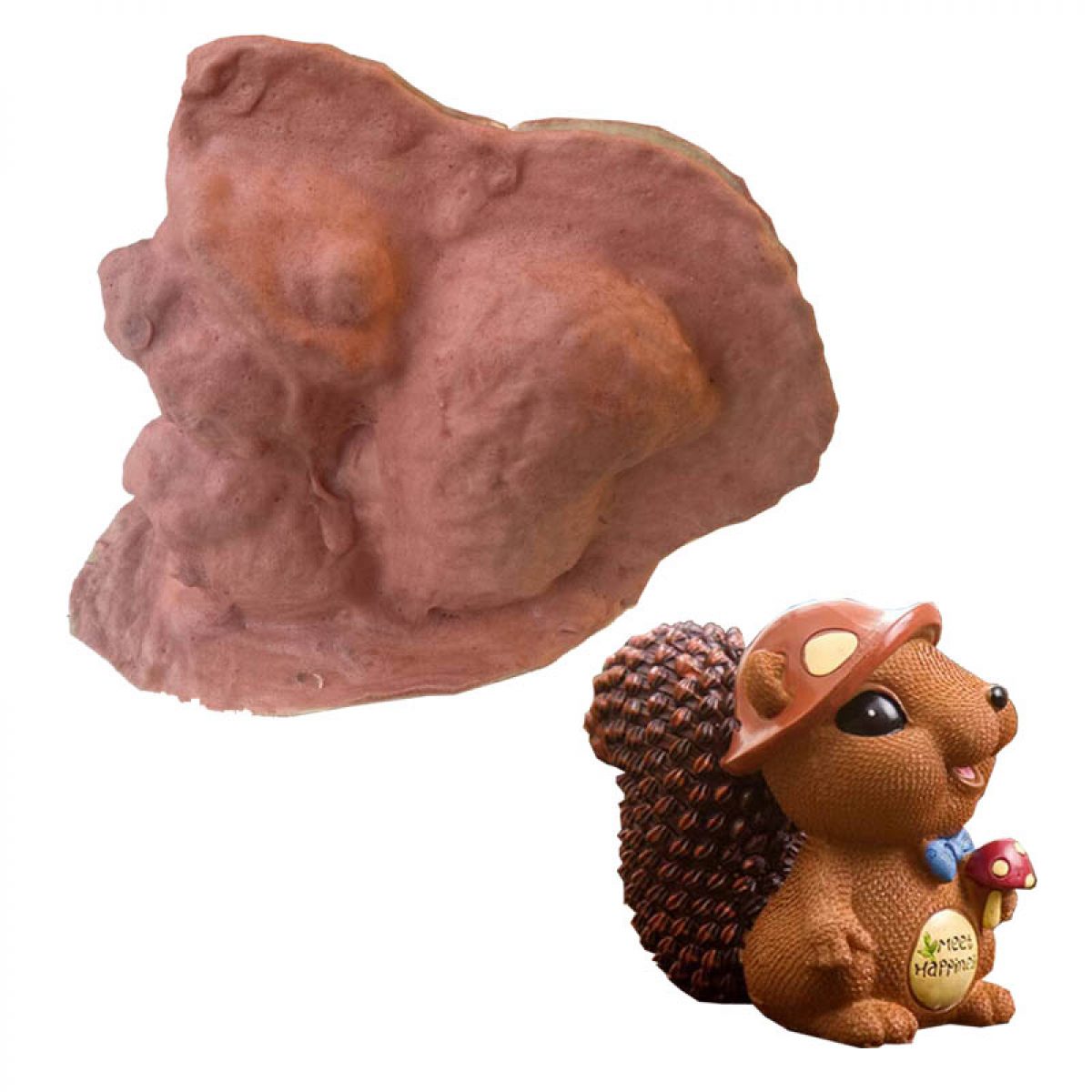 LCMOLDS Latex Squirrel Animal Concrete Statue Molds - Main Image