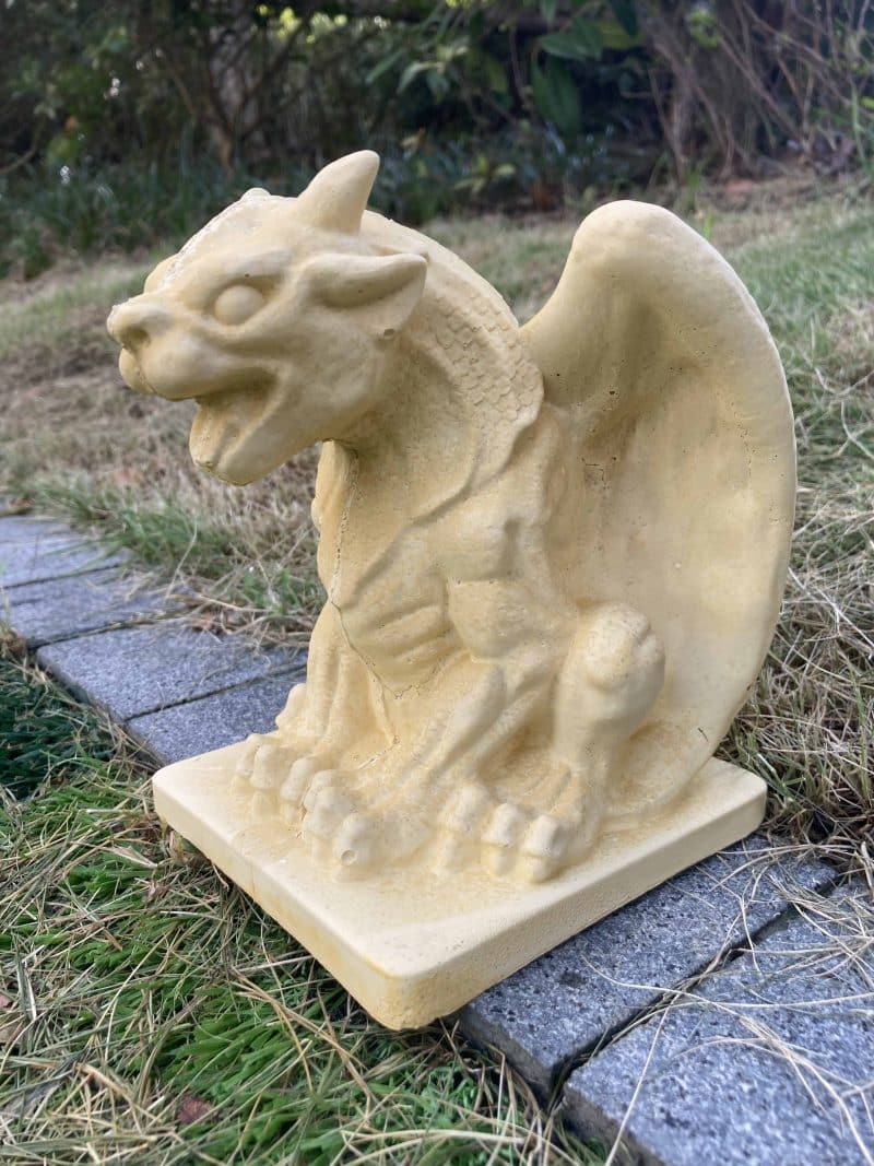 LCMOLDS Winged Gargoyle Concrete Statue Mold Big Size for Garden Decor - 7