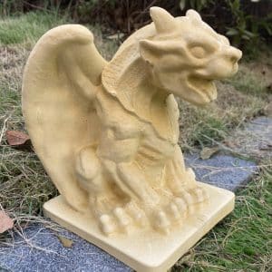 LCMOLDS Winged Gargoyle Concrete Statue Mold Big Size for Garden Decor - 8