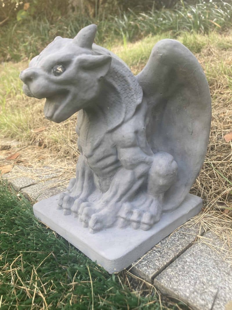 LCMOLDS Winged Gargoyle Concrete Statue Mold Big Size for Garden Decor - 9