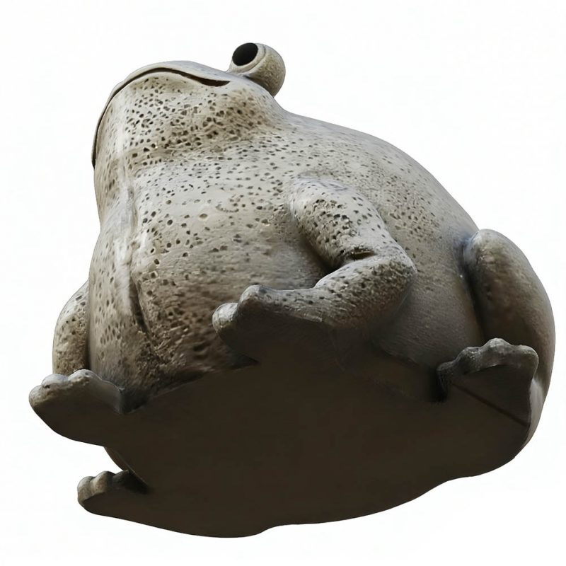 Large Toad Statue LCMOLDS Huge Concrete Frog Statue Mold H12 x W16 x L16 Inches - LCMOLDS.COM