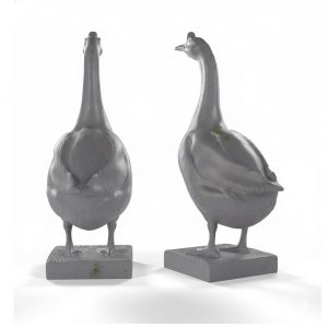 Large concrete goose statue molds 30in-3